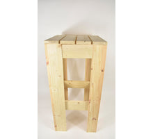 Kruk hout naturel 40x40x80CM