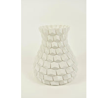 Honeycomb vase white, 3D printed D20 H22cm