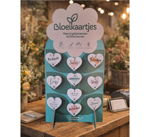 Display met 100 Bloeikaartjes