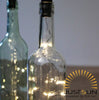 BOTTLE CAP BLACK 10LED SOLAR 1MTR BLACK WIRE WARM WHITE
