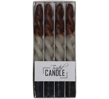 Dinner Candle Twisted Wax Mix 10.2x2.7x23.5cm BOX/4