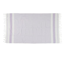 Hammam Towel Stripes Cotton Lilac 100x180cm