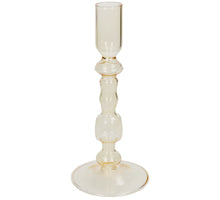 Vase Glass Yellow 9x9x19.5cm