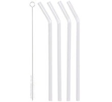 Drinking Straw Glass Clear 9.2x2.3x24.3cm BOX/4