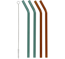 Drinking Straw Glass Mix 9.2x2.3x24.3cm BOX/4