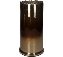 Candle Holder Glass Amber 16x16x31cm