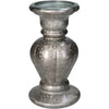 Candle Holder Recycled Glass Champagne 11x11x20cm