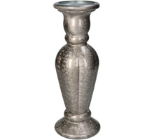 Candle Holder Recycled Glass Champagne 11x11x30cm