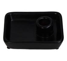 Candle Stick Fine Earthenware Black 12x10x4cm