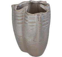 Planter Fine Earthenware Beige 15x14.5x19cm
