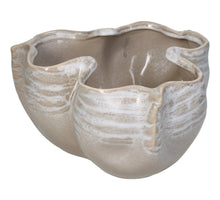 Planter Fine Earthenware Beige 24x23.5x13.5cm
