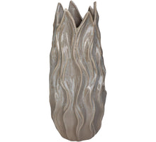 Vase Fine Earthenware Beige 16.5x16.5x40.5cm