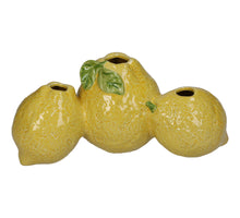 Vase Lemon Fine Earthenware Yellow 20.5x10.5x9.5cm