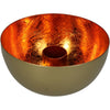 Candle Stick Metal Orange 10x10x5cm