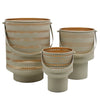 Lantern Beige Metal 21x19x25cm Set/3