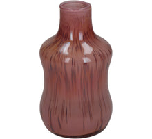 Vase Glass Pink 8x8x14cm