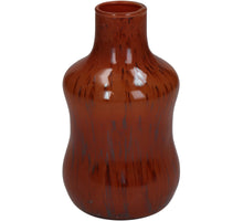Vase Glass Red 8x8x14cm
