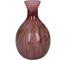 Vase Glass Pink 16x16x25cm