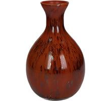 Vase Glass Red 16x16x25cm