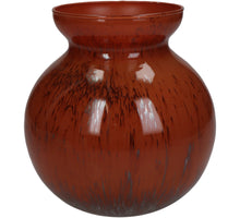 Vase Glass Red 15x15x16cm