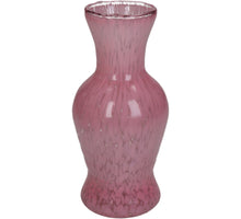 Vase Glass Pink 8x8x16cm