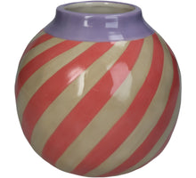 Vase Stripe Dolomite Pink 16x16x15.6cm