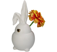 Vase Bunny Porcelain White 11x10x23.5cm