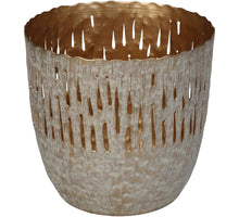 Candle Holder Iron Ivory 10x10x10cm