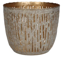 Candle Holder Iron Ivory 12.5x12.5x11cm
