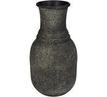 Vase Iron Grey 9x9x18cm