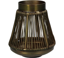 Candle Holder Iron Bronze 7.5x7.5x9cm