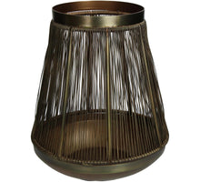 Candle Holder Iron Bronze 17x17x19cm