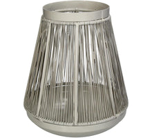 Candle Holder Iron Ivory 17x17x19cm