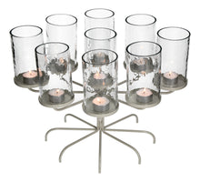 Candle Holder Metal Ivory 42x34x31cm with glasses