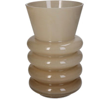 Vase Glass Beige 13x13x21cm