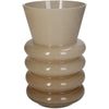 Vase Glass Beige 13x13x21cm