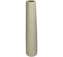 Vase Fine Earthenware Beige 10.5x10.5x49.7cm