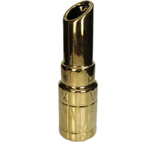 Vase Lipstick Fine Earthenware Gold 10x10x35cm