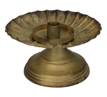 Candle Stick Iron Bronze 17x17x10cm