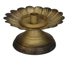Candle Stick Iron Bronze 17x17x9cm