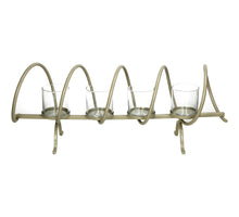 Candle Holder Iron Beige 59x15x21cm