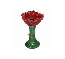 Vase Poppy Fine Earthenware Red 12x12x19.7cm