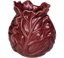 Vase Cabbage Fine Earthenware Red 12x12x13cm