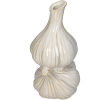 Vase Garlic Fine Earthenware White 8.6x8.3x16.8cm