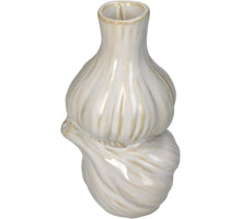 Candle Stick Garlic Fine Earthenware White 8.3x7.9x14.7cm