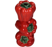 Vase Bell Pepper Fine Earthenware Red 9.9x9.5x20.3cm