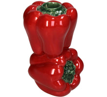 Candle Stick Bell Pepper Fine Earthenware Red 9x8.6x14.4cm