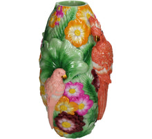 Vase Bird Polyresin Multi 16x15.5x29.5cm