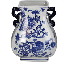 Vase Porcelain Blue 22x19x29.5cm