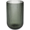 Tumbler Stripe Glass Gray 8x8x13cm